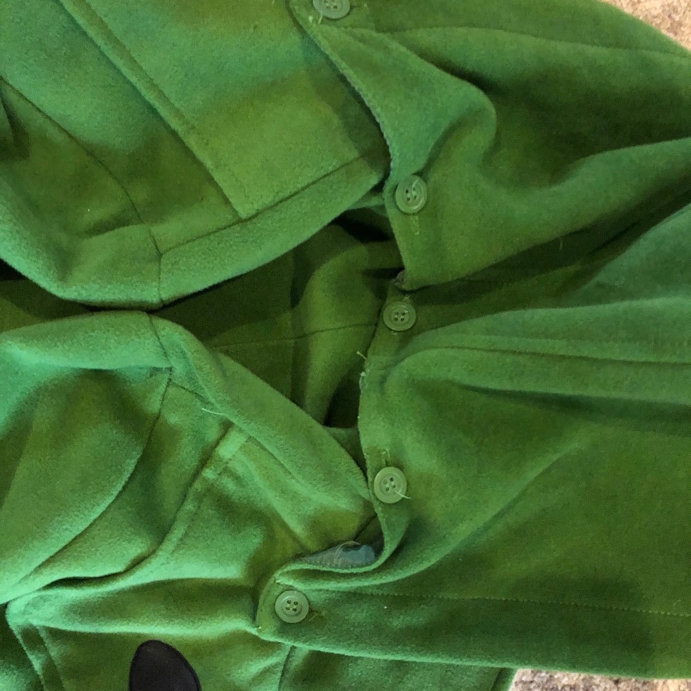 Tulle Green Peacoat - Picture 4 of 5
